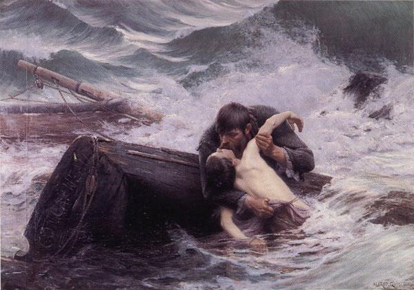 Alfred Guillou Adieu France oil painting art